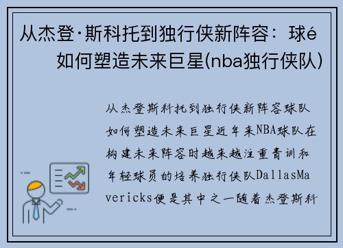 从杰登·斯科托到独行侠新阵容：球队如何塑造未来巨星(nba独行侠队)